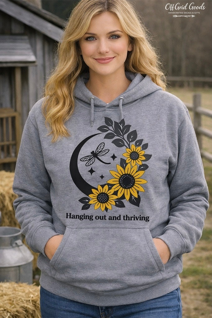 Hanging Out and Thriving — Cozy Hoodie