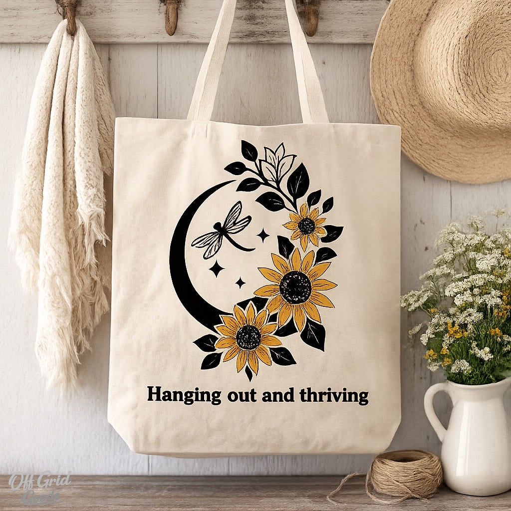 Hanging Out and Thriving — Canvas Tote Bag