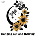Hanging Out and Thriving — Vinyl Decal 4x4
