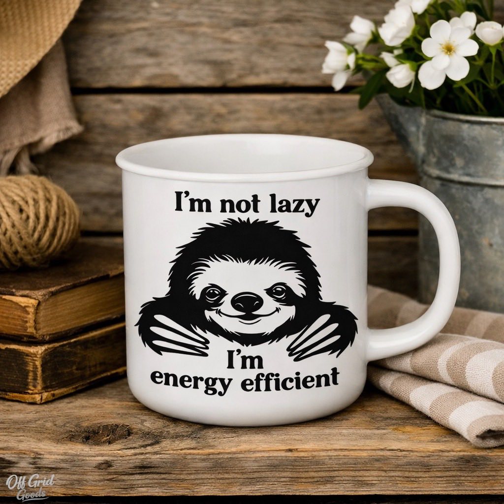 I’m Not Lazy, I’m Energy Efficient | Ceramic Mug