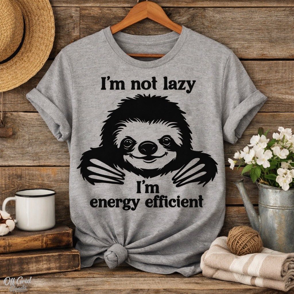 I’m Not Lazy, I’m Energy Efficient | Tee