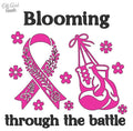 Blooming Through the Battle – Vinyl Decal 4x4
