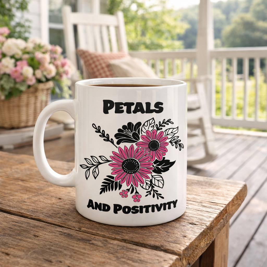 Petals and Positivity - Coffee Mug