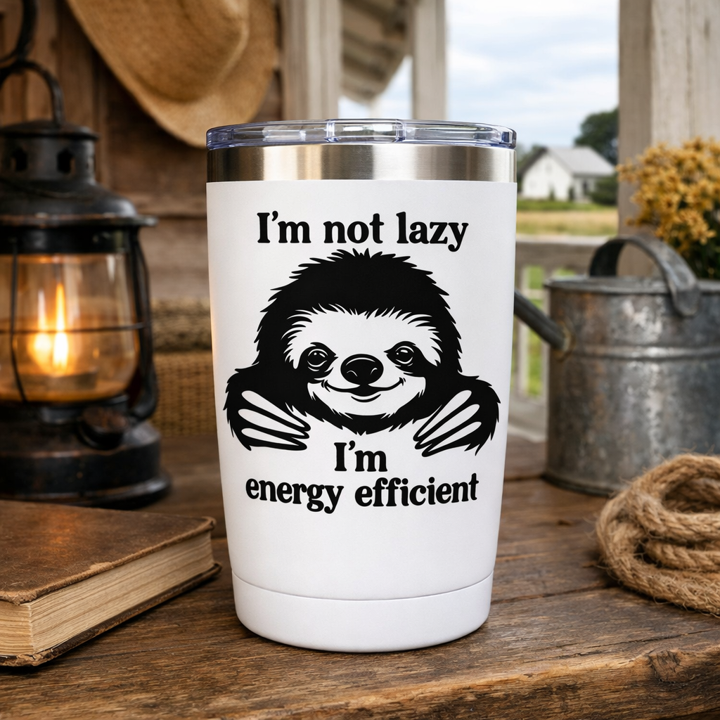 I’m Not Lazy, I’m Energy Efficient | Tumbler