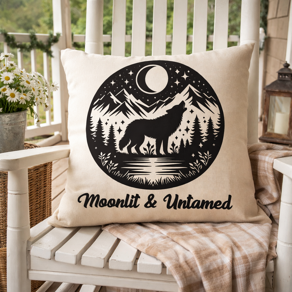 Moonlit & Untamed – Throw Pillow