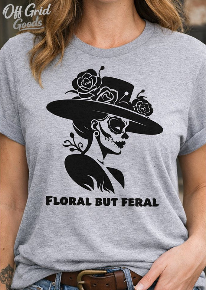 Floral But Feral Tee