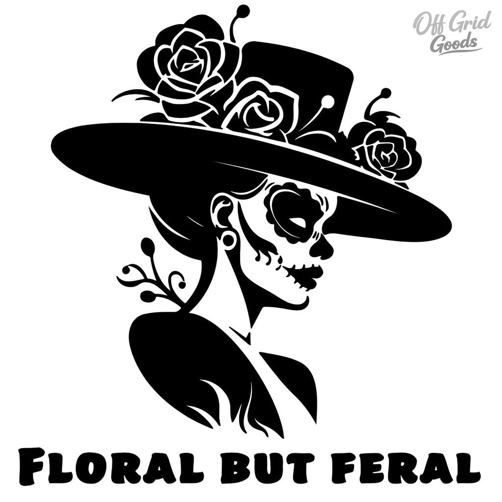 Floral But Feral Decal 4x4