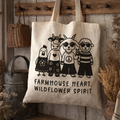 Farmhouse Heart, Wildflower Spirit –  Tote Bag
